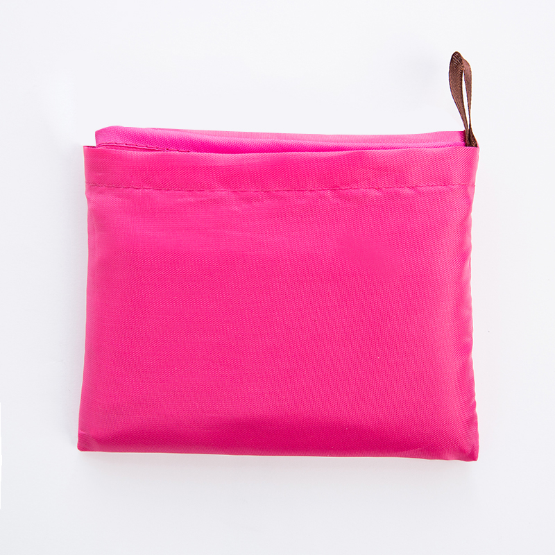 Tjock fritidsstil nylon stor handväska miljövänlig återanvändbar polyester bärbar axelväska hopfällbar shoppingväska