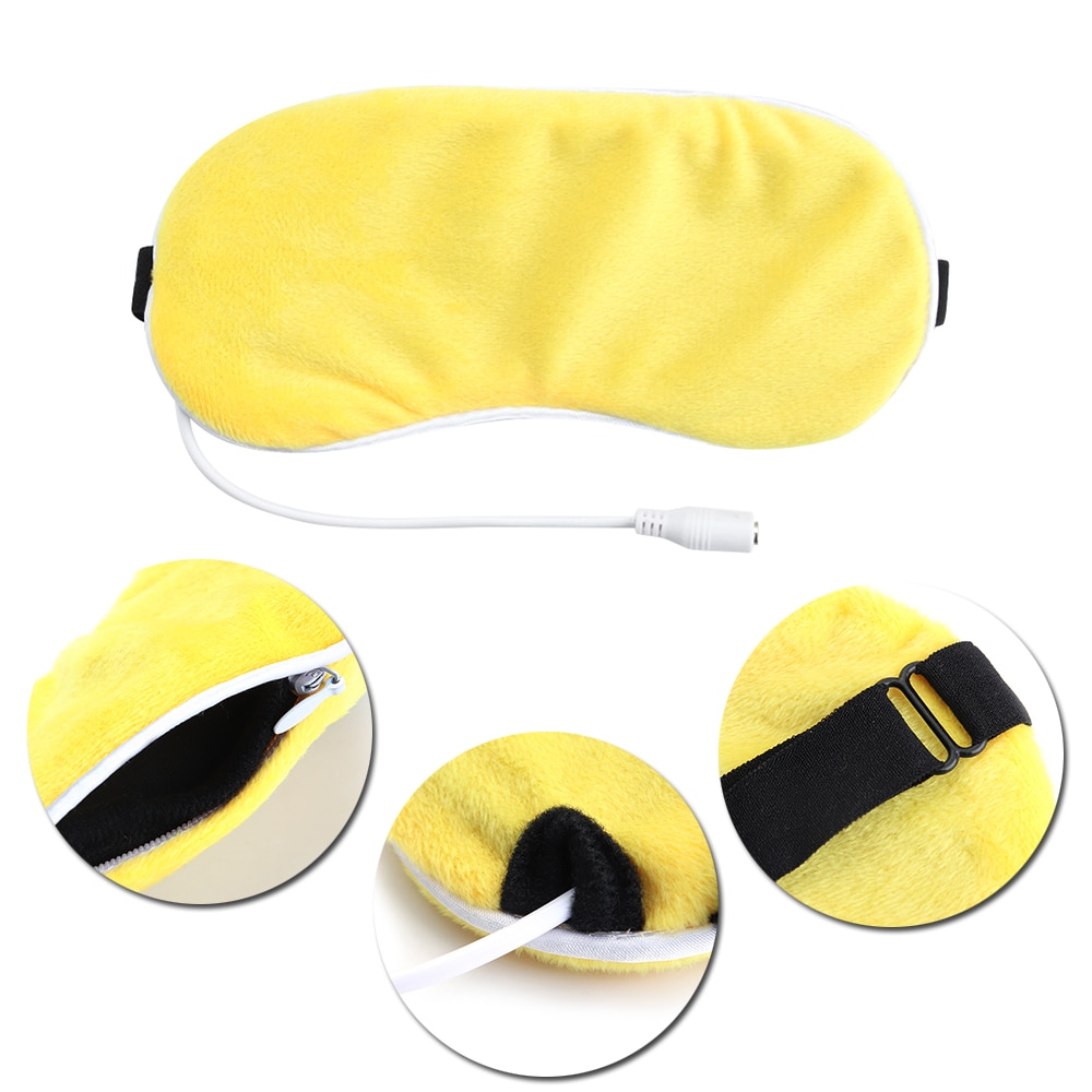 1pc recyclebare usb-verwarmingsstoom-oogmaskers met lavendeleffect, verwarmde anti-donkere kringen ooglapjes, massage-oogspa-verband voor de slaap