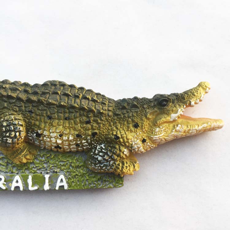 Australia Northern Territory Darwin Crocodile Park Tourist Souvenir Magnetic Fridge Magnet