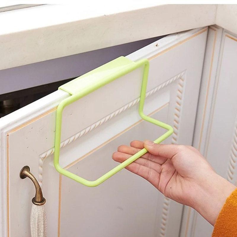 Kitchen Supplies Facilities Towel Rack Seamless Rag Hanger Towel Bar Dishwashing Towel Multi-Purpose Cupboard Storage Rack