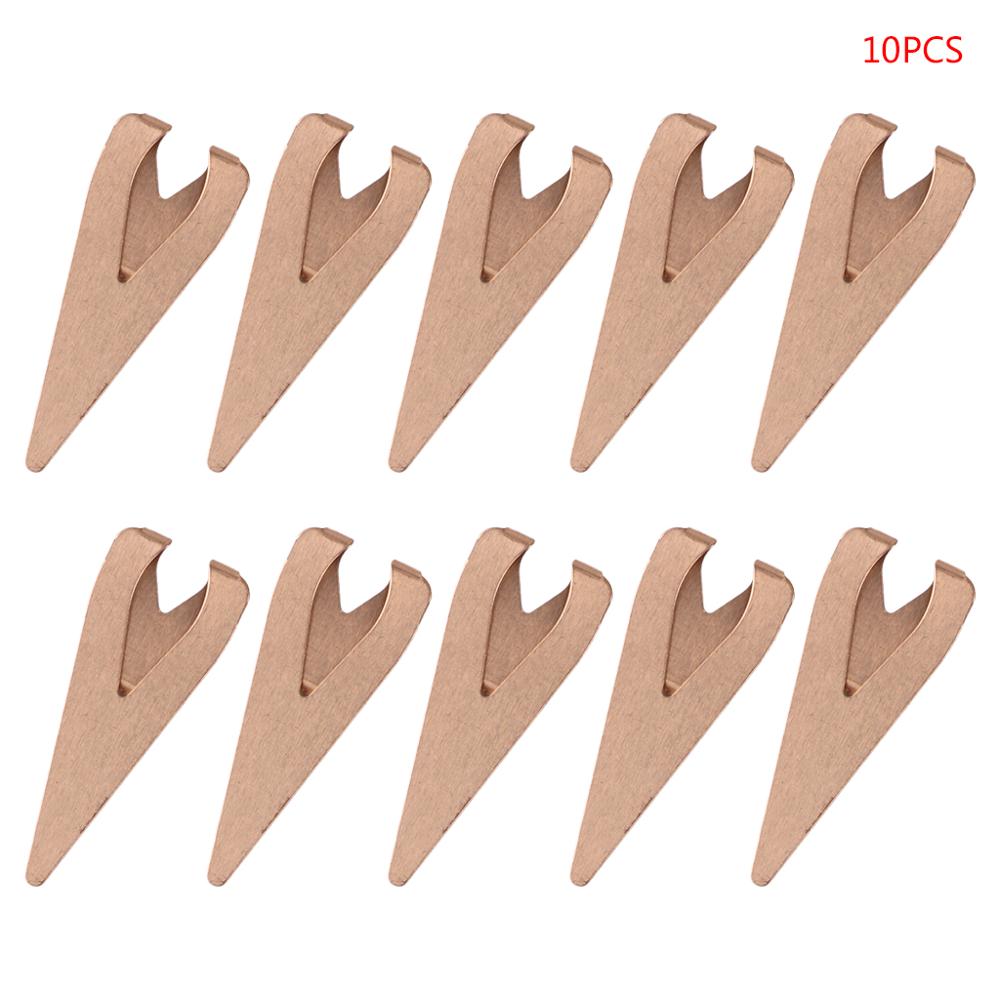 10Pcs Mini Metal Bookmark Paper Clips Page Holder For Book Stationery School: Pink