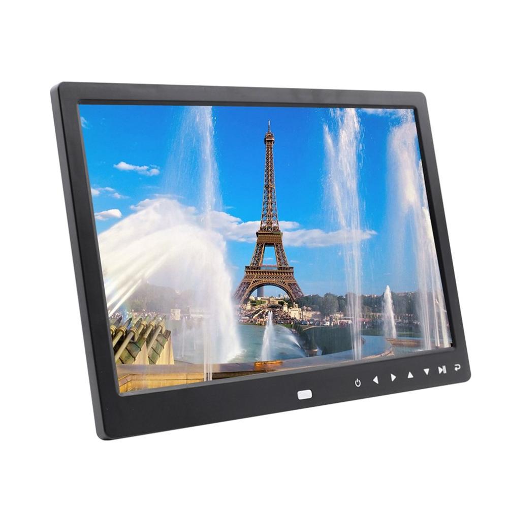 Digitale Home Office Fotolijst 12 Inch Elektronische Digitale Fotolijst Ips Display Met Ips Lcd 1080P MP3 MP4 video Speler: eu stekker