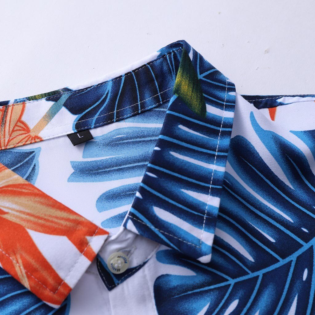 Camisa hawaiana para hombre, camisetas de verano estampadas informales para playa, ropa de de manga corta para hombre, camisetas holgadas hawaianas 22g3