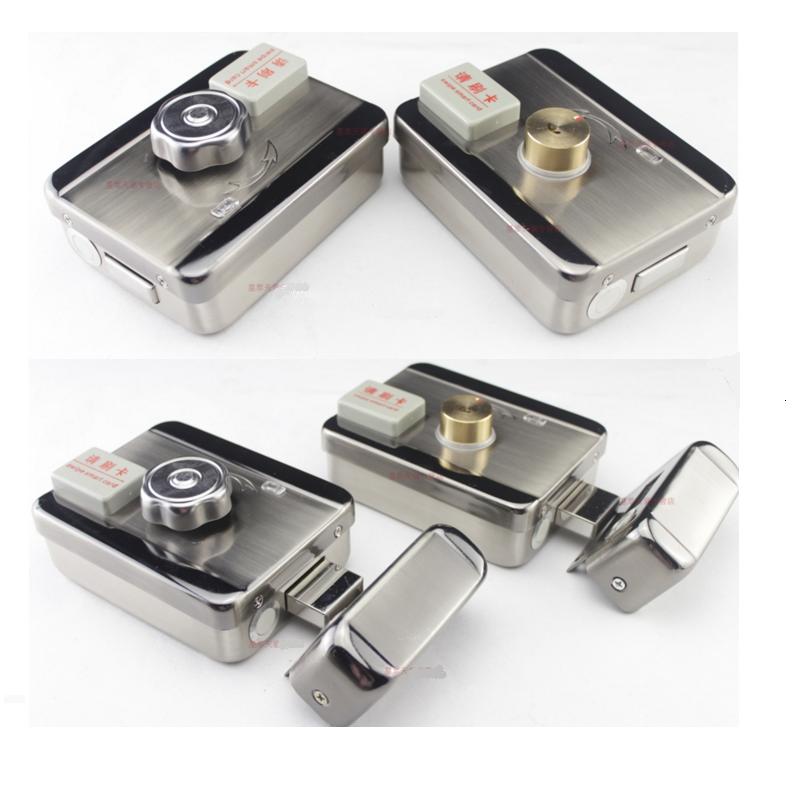 Single armature lock Electronic access control set wooden door iron gate electric lock