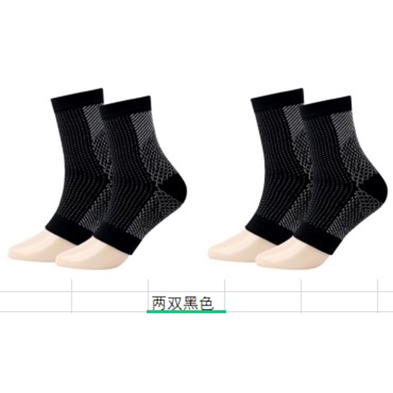 2 Paar Compressie Sokken Enkelcompressiemouwen Beugels Boog Ondersteuning Neuropathie Soothe Sokken Voor Dames Nano Sotesocks Voor Mannen: S/M / WHITE