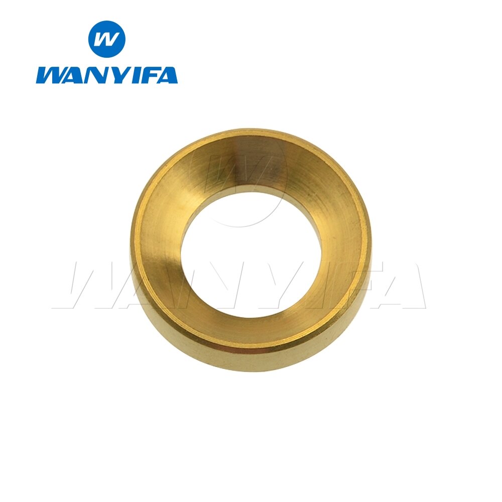 Arandelas de freno de disco de bicicleta de montaña BMX, arandela de aleación de titanio, cóncavo y convexo, pinza de freno hidráulico, Junta Ti: Gold Concave