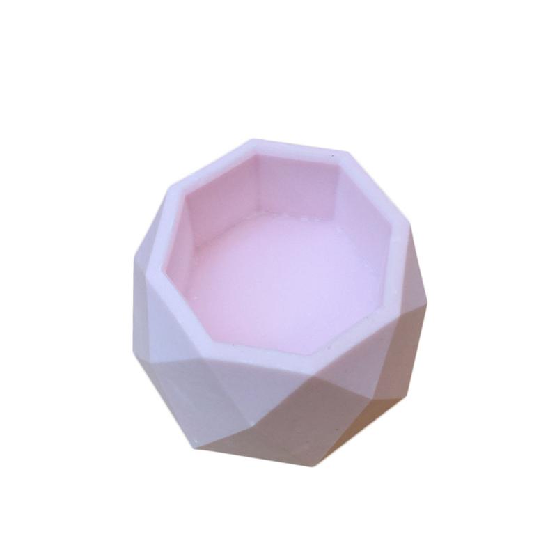 Clay Cement Silicone Mold Concrete Flower Pot Decorative Geometric Polygonal Succulent Plants Vase Mold Office Home Decoration