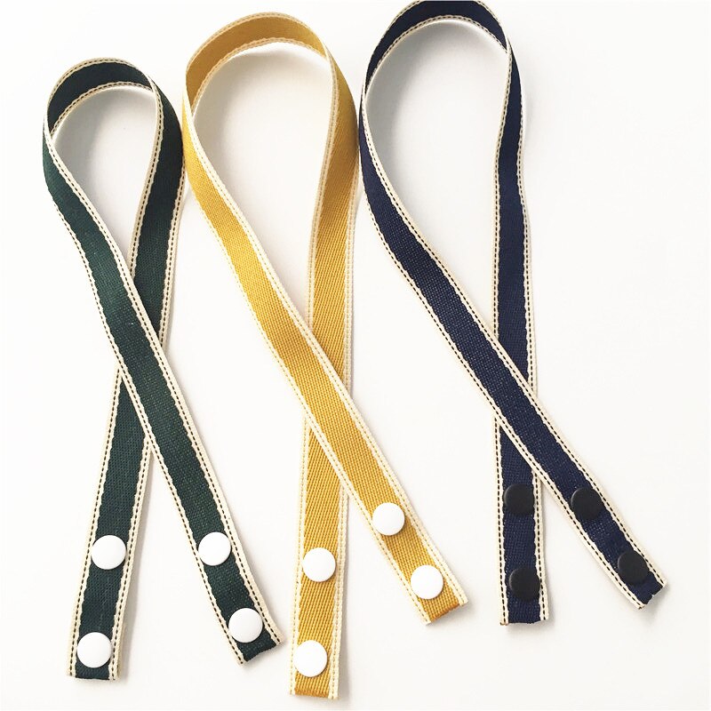 Lanière de porte-masque en tissu, 1.5 cm de largeur, 3 pièces par Lot: Denim Green Ye Navy