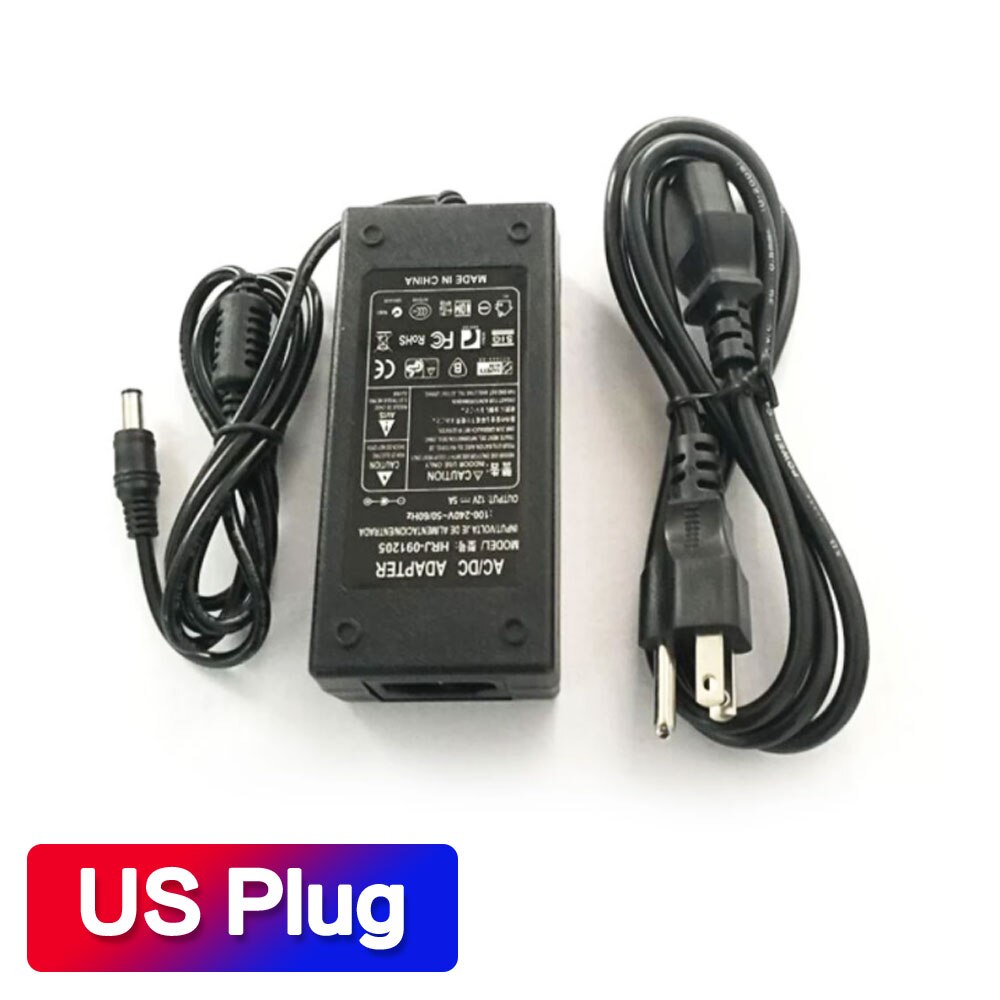 Laagste Prijs AC Converter Adapter Voor DC 12 V 5A 60 W LED Voeding Lader voor 5050/3528 SMD LED Light of LCD Monitor CCTV