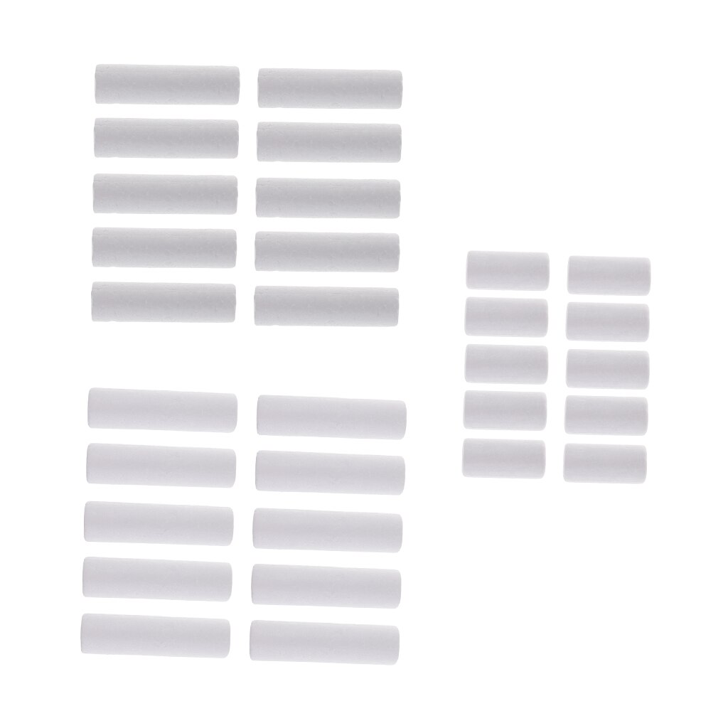 10 Stuks Lege Witte Cilinder Vorm Piepschuim Schuim Materiaal Voor Kids Art Craft Diy Kerst Ornament Decoratie