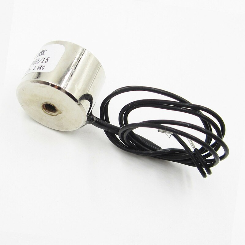 Dc 24v pitomagneetti sähkö  p20 / 15 nosta 2.5 kg sähkömagneetti solenoidi