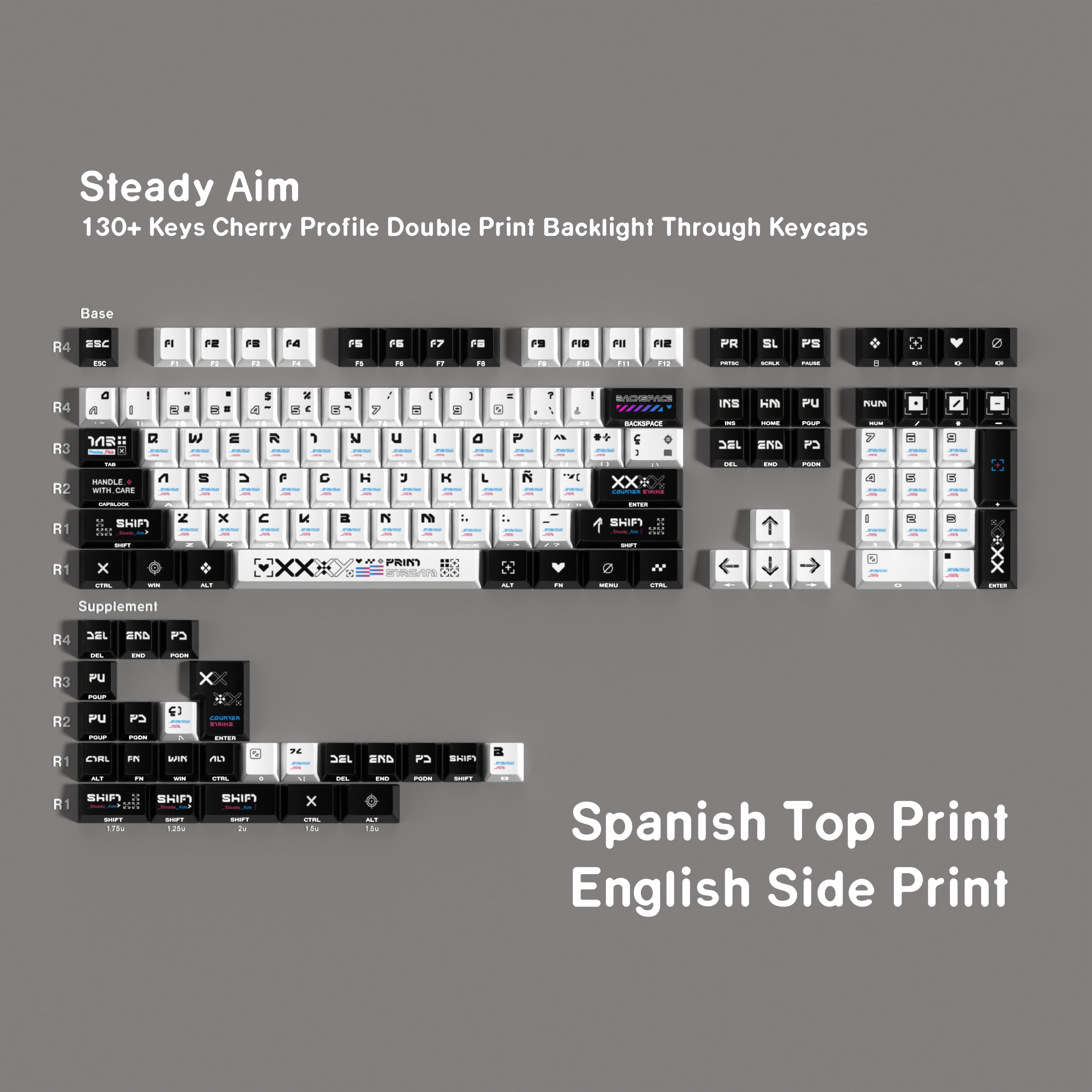 Korean Keycaps ISO Keycap Arabic Russian CS GO PBT... – Vicedeal