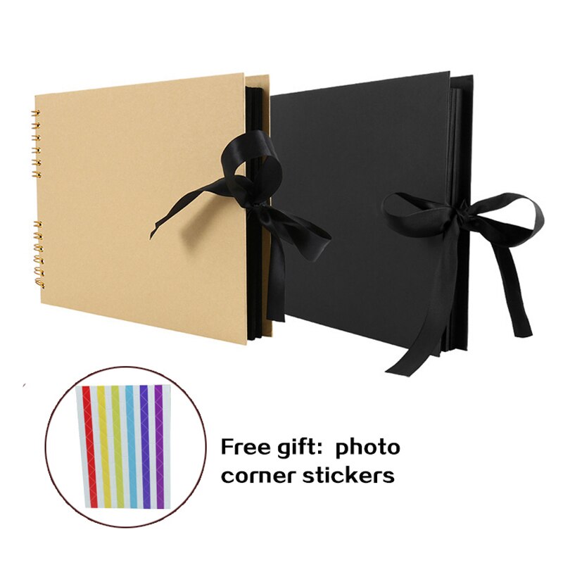 80 Pages DIY Craft Photo Albums for Mate Paper Scrapbooking Picture Album Wedding Birthday Anniversary Photos for Boyfriend