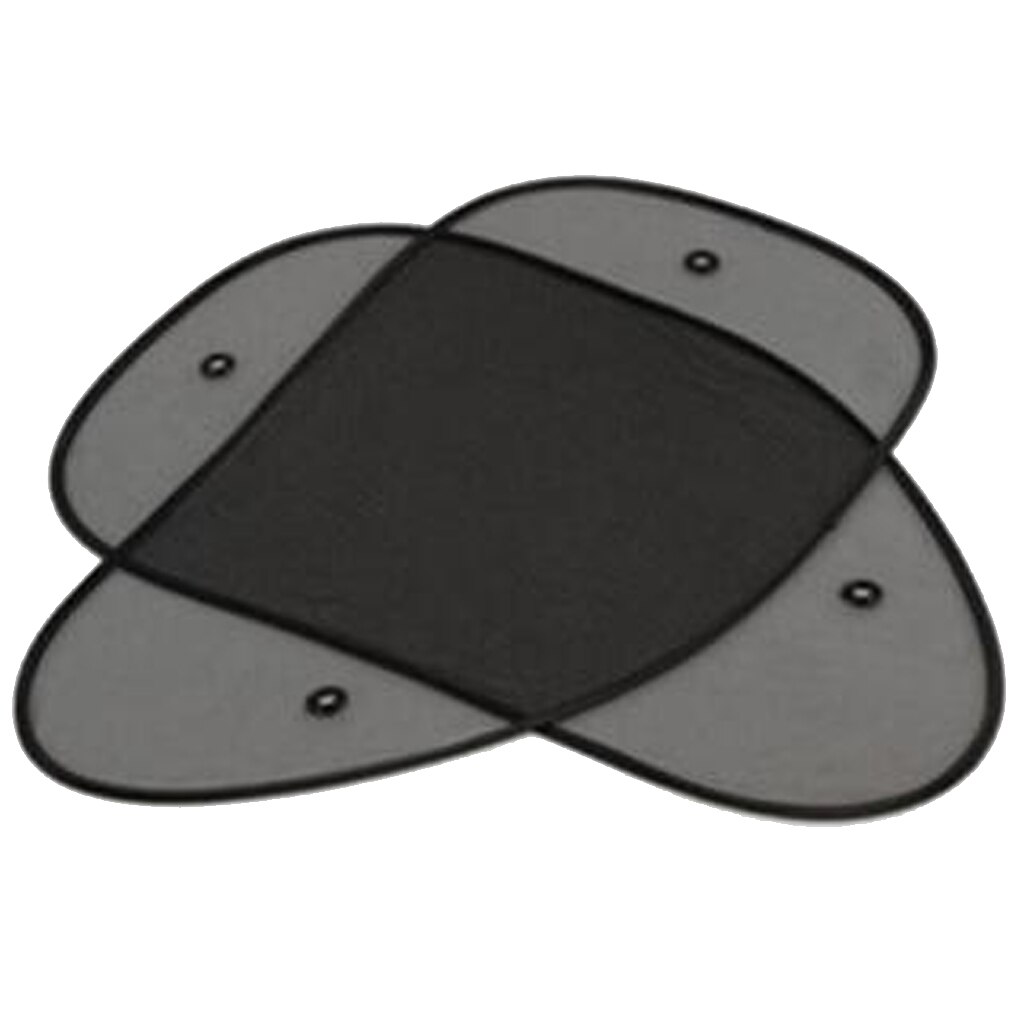 2Pcs Car Side Window Cover Block Window Mesh Cover With 4 Suction Cups
