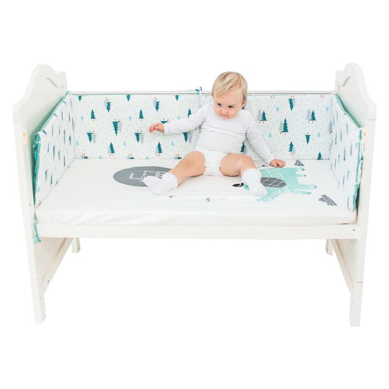 1 stücke Baby Kindergarten nordisch Bett Verdicken Stoßstange Krippe Um Kissen Bett Schutz Neugeborene Zimmer Dekor 120x30cm