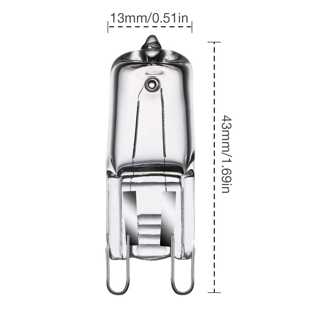 G9 40W 110V /220V Oven Light High Temperature Resistant Durable Halogen Bulb Lamp For Refrigerators Ovens Fans