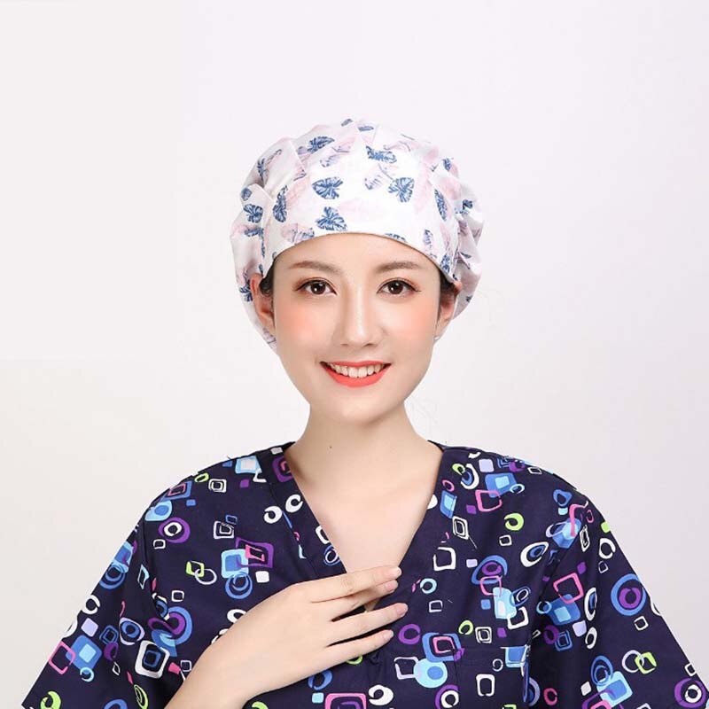 Restaurant Chef Work Hat Elastic Hat with Sweat Towel Cooking Cap Kitchen Hotel Work Hat Adjustable Animal Printing Catering Cap: 13