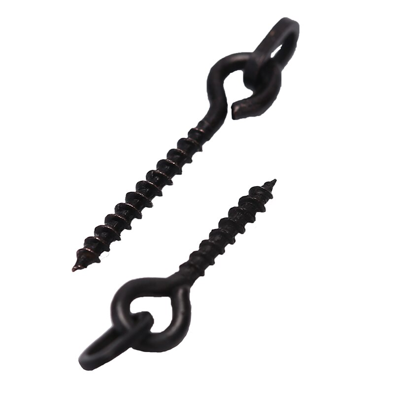 Karper Vissen Haak Stoper Stop Aas Boilie Schroef Met Ronde Link Loop Ronnie Rig Karper Vissen Accessoires Visgerei 10/20Pcs