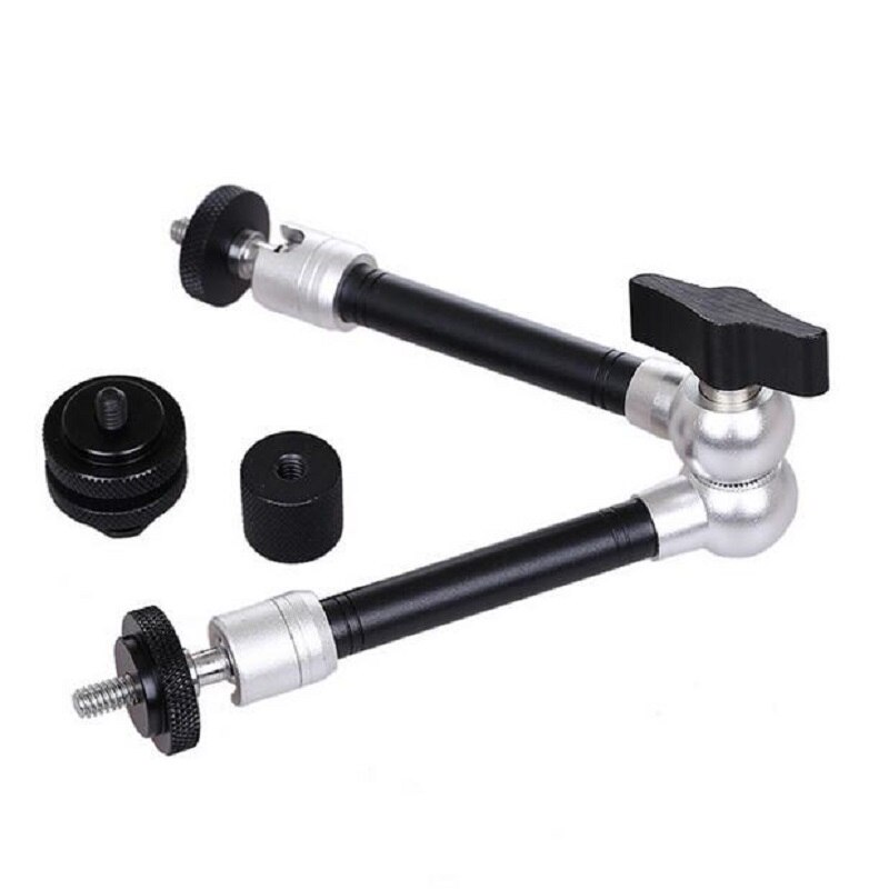 DF DIGITALFOTO 7inch 11 inch stainless steel magic arm clamp mount with shoe for camera monitor DSLR RIG Light movie kit