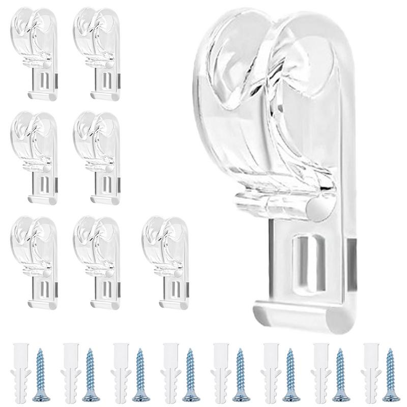 Rollo-Kettenhalter, 8 x Blind-P-Clip-Haken, Blind-P-Clip-Haken, Rollo-Haken, durchsichtiger Sicherheitskettenhalter, Rollos