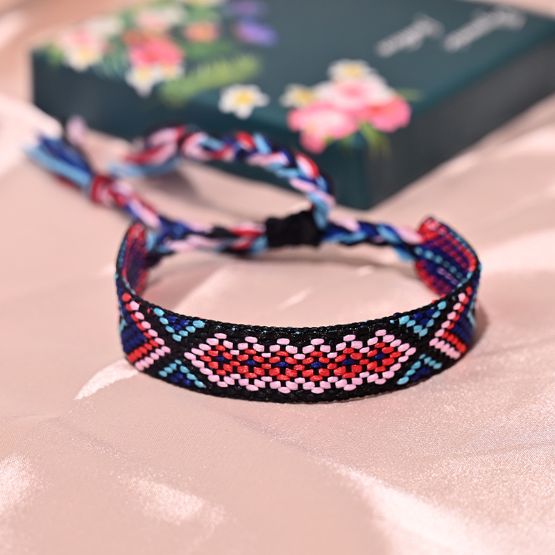 Pulsera con borlas de la Amistad Bohemia para mujer, 12 colores, tejido de cuerda de algodón a la , pulseras bohemias para playa y verano para chica: Color marrón amarillo