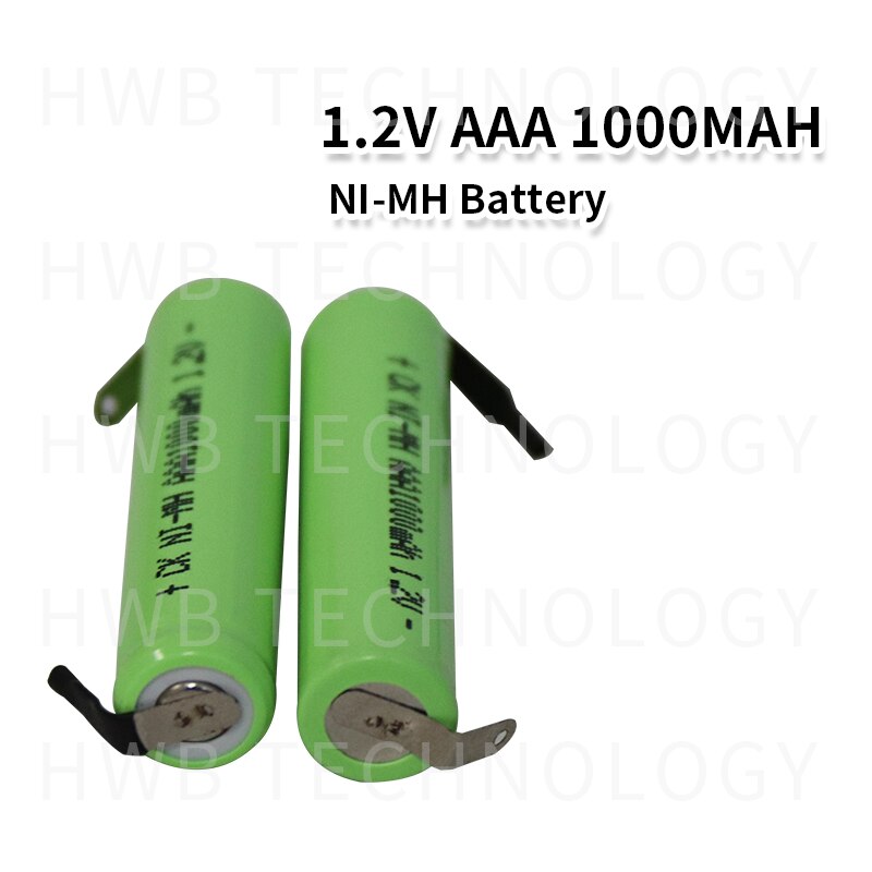 2pcs/lot 1.2V AAA 800mAh ni-mh rechargeable battery Power tools battery Free ship