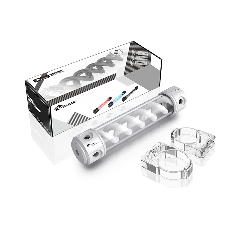 Bykski CT-DNA-POM-V2 DNA Cylindrical Reservoir Res POM T Virus Spiral Water Tank PC Cooling Cooler 12V/5V RGB 190/260mm