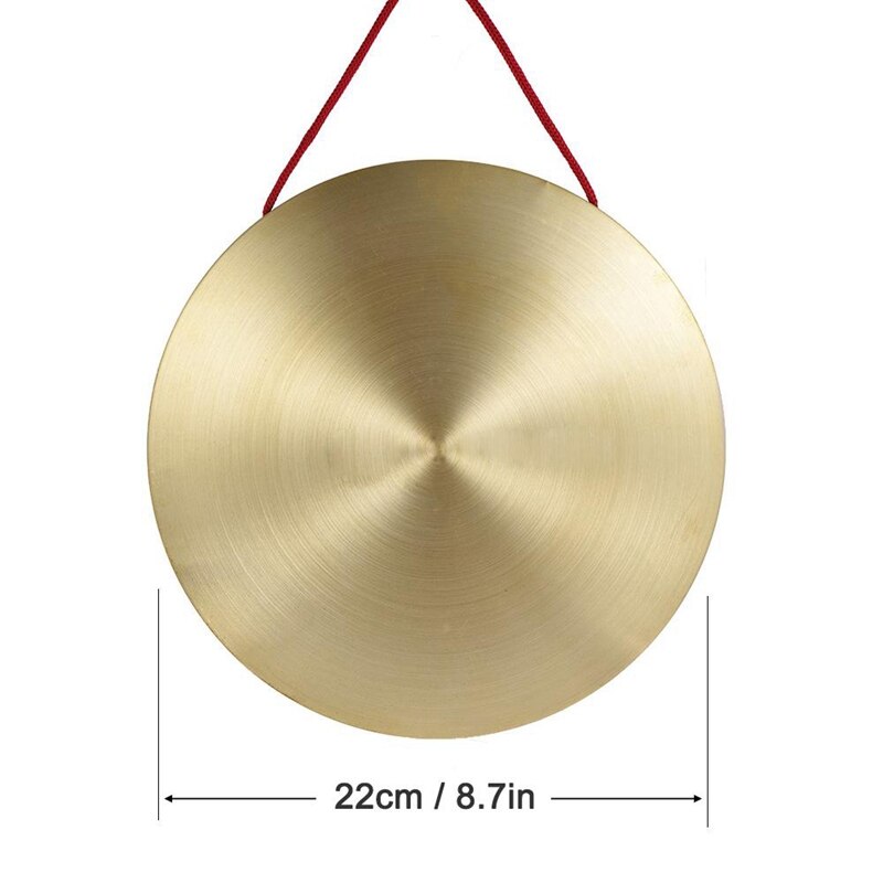 22cm Hand Gong Br Copper Chapel Opera Percussion with Round Play Hammer