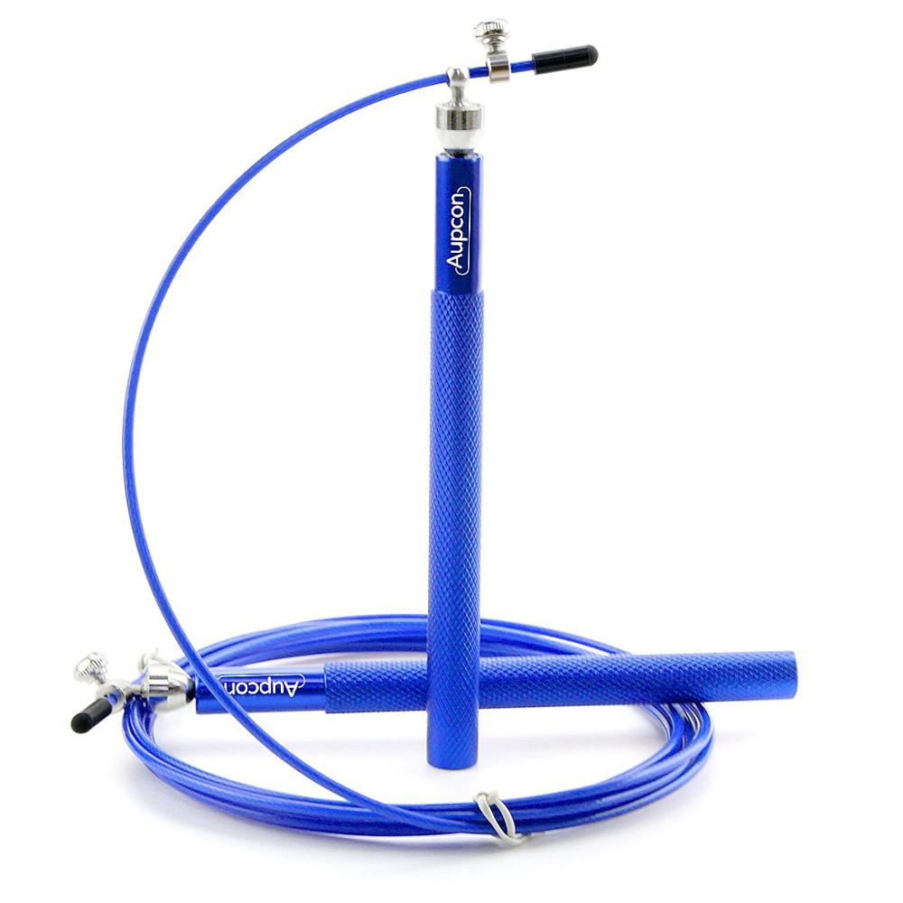 Cuerda de saltar para Crossfit, cuerda de velocidad para MMA, boxeo, Fitness, entrenamiento de salto: Azul