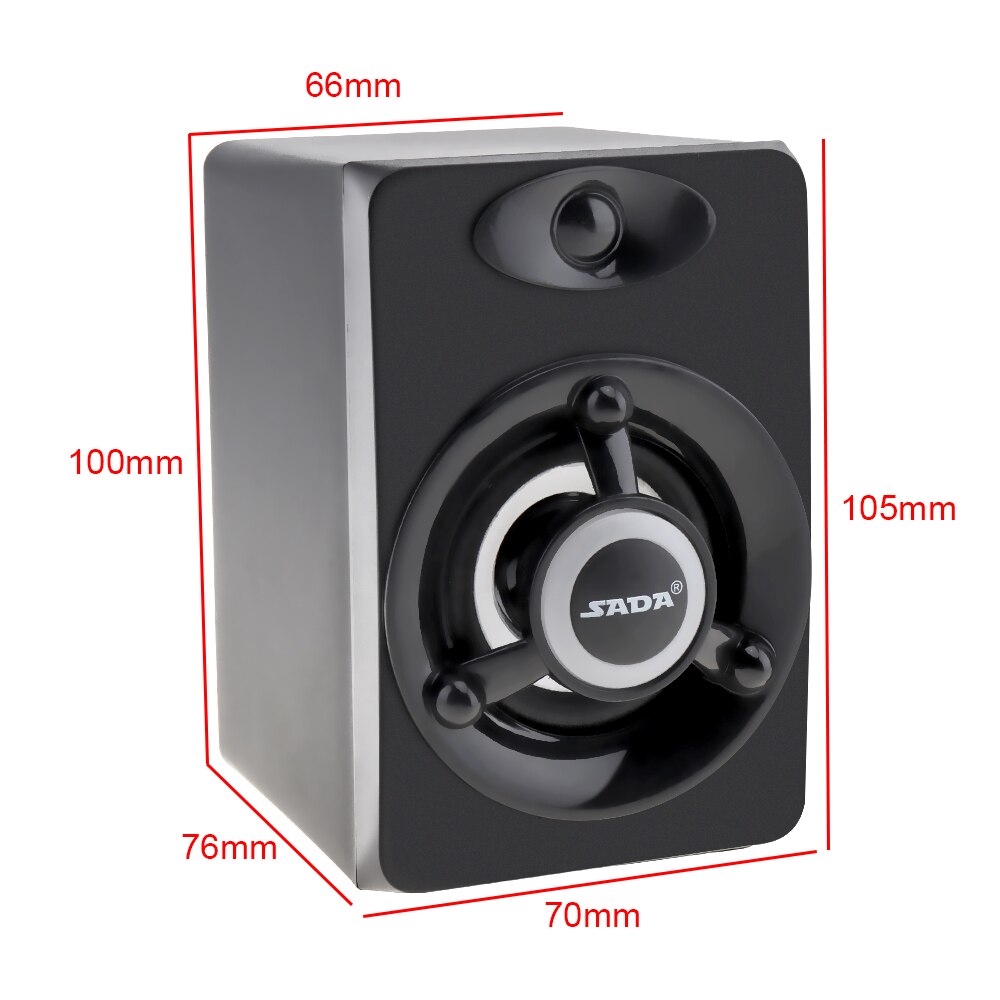 USB Subwoofer Deep Bass PC Speaker Portable Music DJ Soundar Computer Speakers voor laptop Telefoon TV