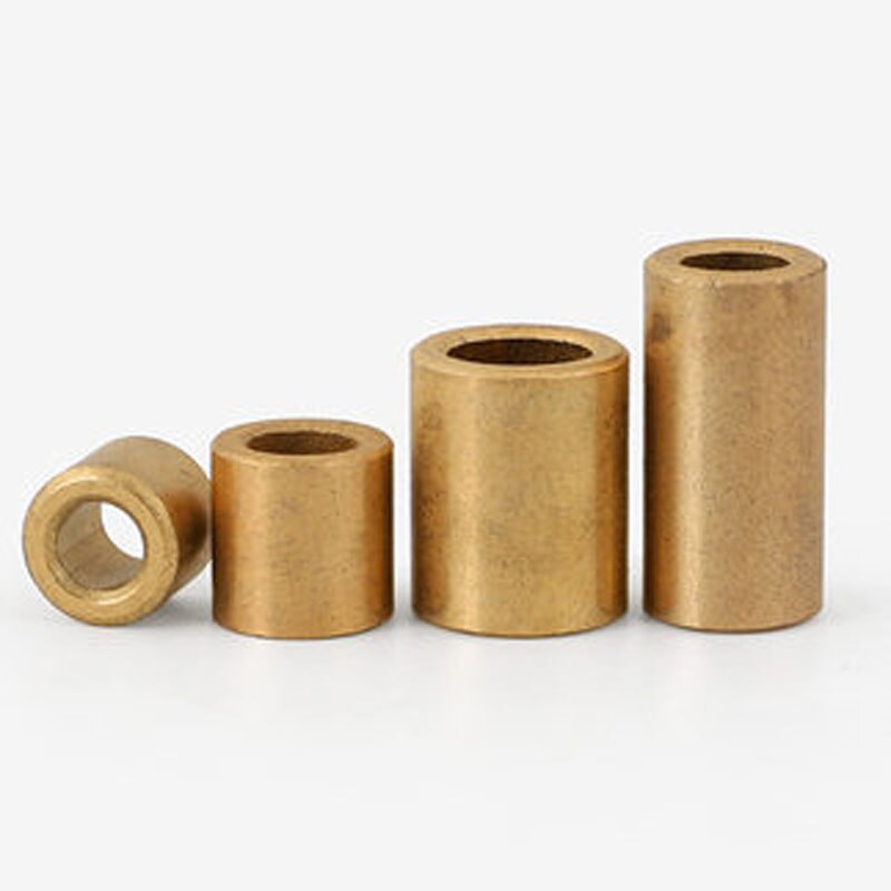 10pcs M3 M4 M5 ID Brass Copper sets Oily Bearing sleeve Powder metallurgy Bushing Shaft sleeves OD 6/8/9mm high 4/5/6-10mm