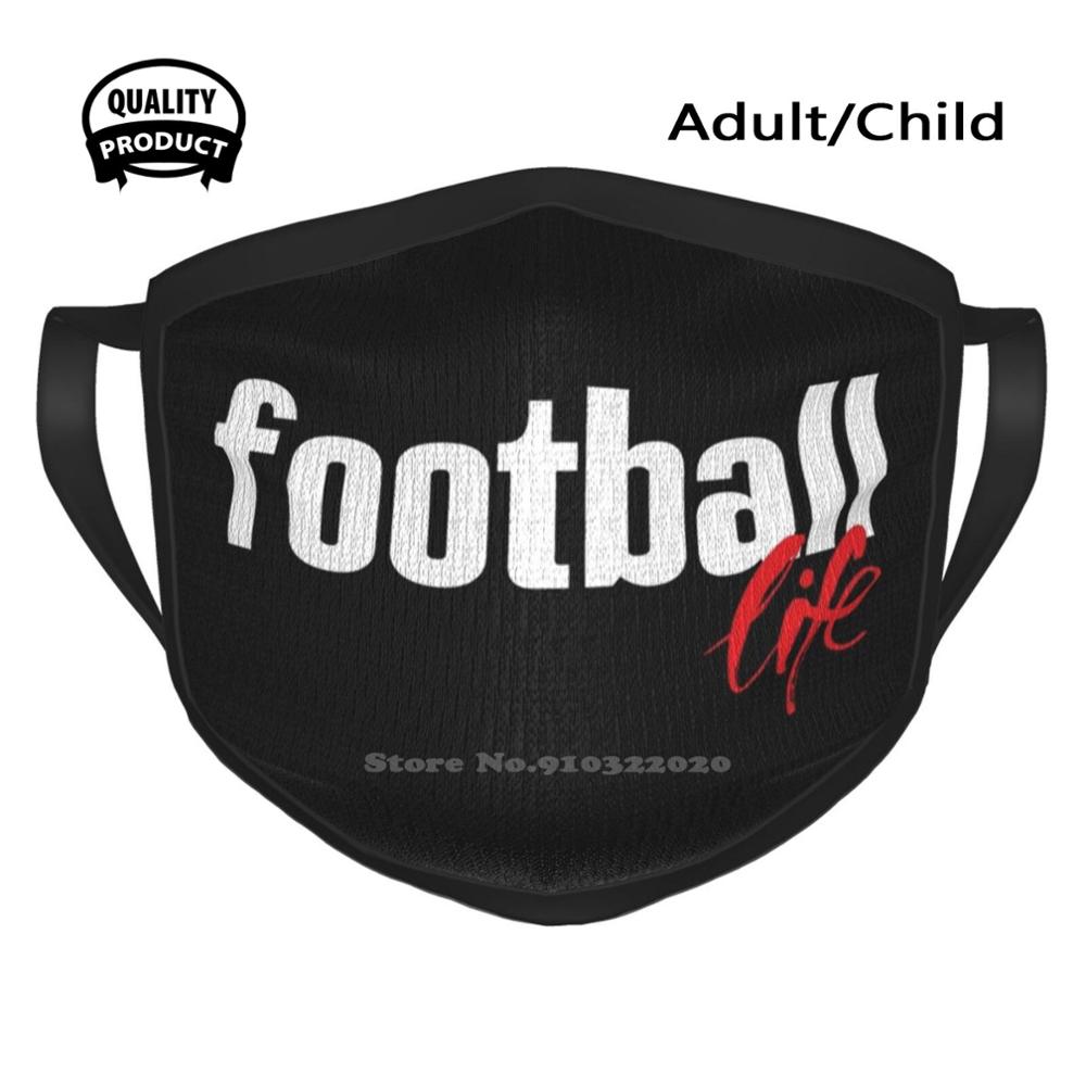 Voetbal Leven Fietsen Skiën Wandelen Camping Sport Sjaal Voetbal Meisje Voetbal Voetbal Fan Voetbal Voetbal Team: Black Mask / Adult Size