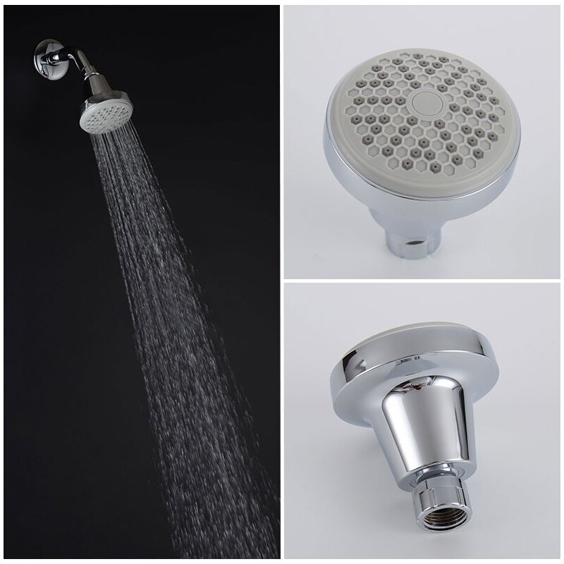 Bathroom Shower Set Wall Mounted Cold Water Tap Concealed Nozzle Shower Set Rainfall Rain Shower Head Single Lever for Hotel