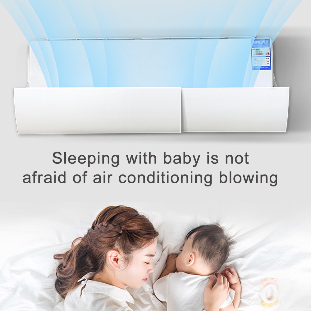 Adjustable Anti Direct Blowing Home Air Conditioner Wind Shield Deflector Baffle Set