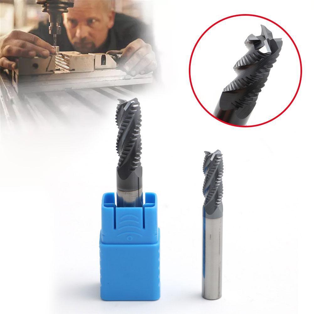 Milling Cutter MTS-6x15x6x50 45 Degree 4-Blade Rough Cutting Carbide Bit CNC Metal Edge Blade Leather Router C4E7