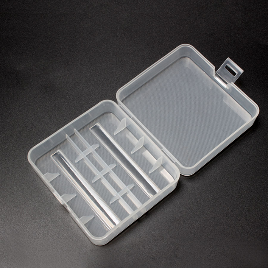 Plastic Transparante Doos 2*26650 Batterij Houder Case Draagbare Plastic 18650 Batterij Opbergdoos Geval Houder