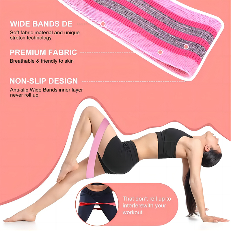 Elastische Bänder Fitness Widerstand Bands Yoga Pilates Hüfte Kreis Expander Bands Fitnessstudio Ausbildung Hause trainieren Ausrügestochen