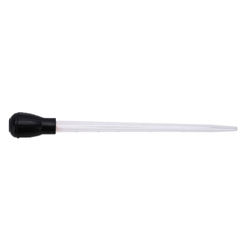 28/43CM 30/50ML Pipette Fish Tank Siphon Pump Water Changer Aquarium Pipette BBQ Tool Supply Tube Aquarium Clean Tool: Black / 43CM Length 50ml