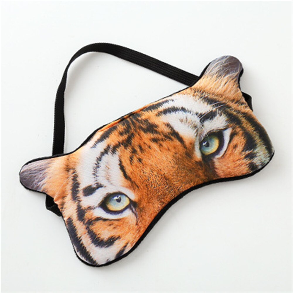 Dormir masque pour les yeux coton 3D Animal vue mignon voyage repos couverture pour les yeux ombre aide au sommeil enfants bandeau chien chat tigre