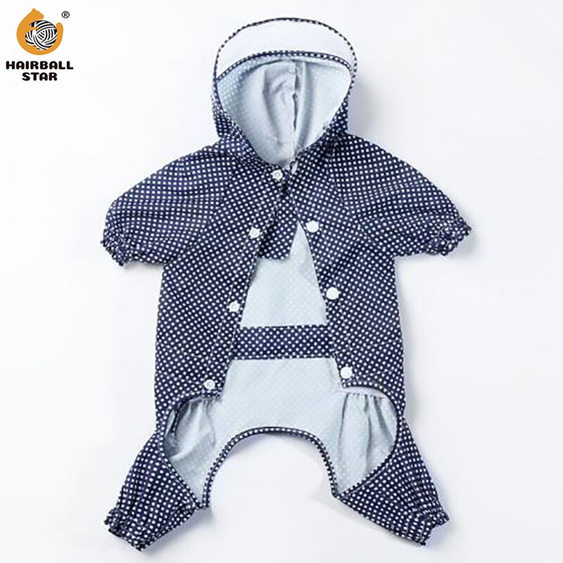 Sommar kläder för sällskapsdjur regnrock polyester material vattentät ventilerande hoodie chihuahua mops fransk bulldog tunn jacka