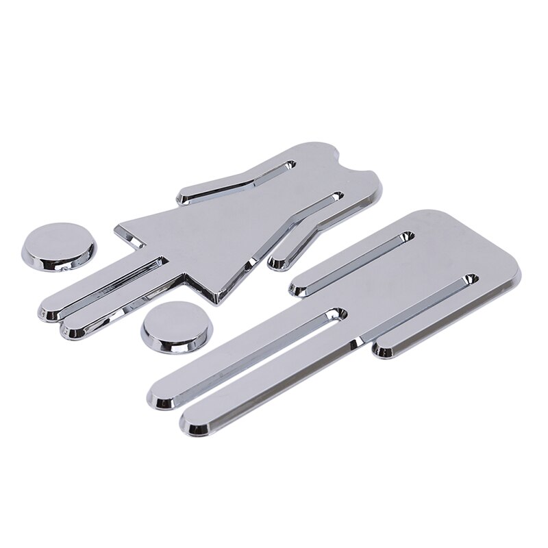 1PC Female And Male Toilet Gender Sign Adhesive Backed Men and Women Bathroom Sign for Hotel&Office&Home Bathroom Decor