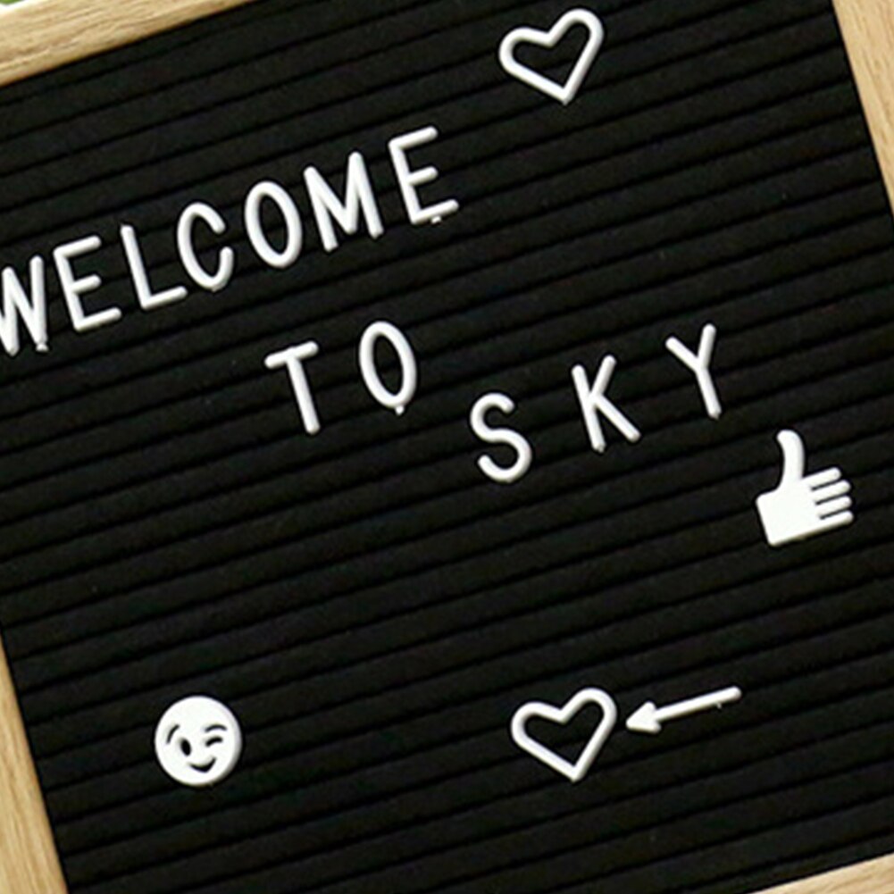 Signs Kids School Letter Board English Alphabet Removable Home Numbers Office Felt Display Frame Changeable Message