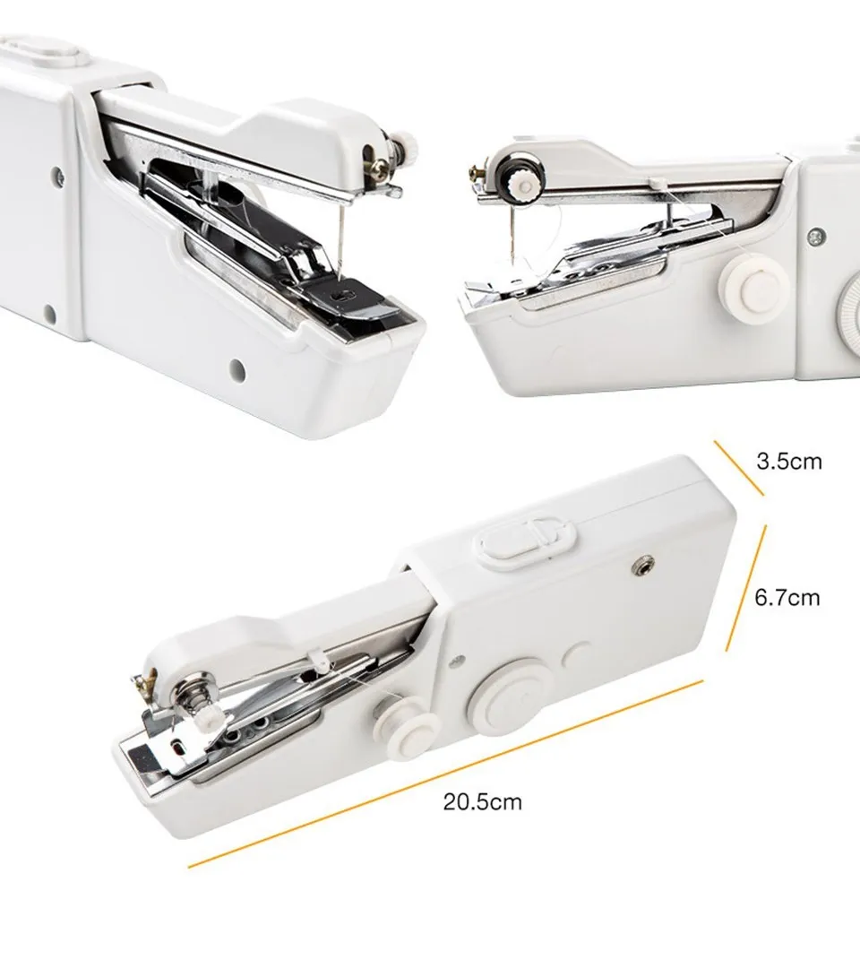 Håndholdt bærbar symaskin / mini elektrisk symaskin / lommesymaskin, egnet for sying, reparasjon og produksjon
