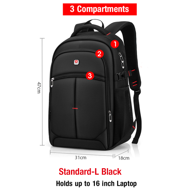 Zaino per laptop Uomo Donna Bolsa Mochila per 15.6 17 pollici Notebook Computer Zaino Borsa da scuola Zaino per adolescenti