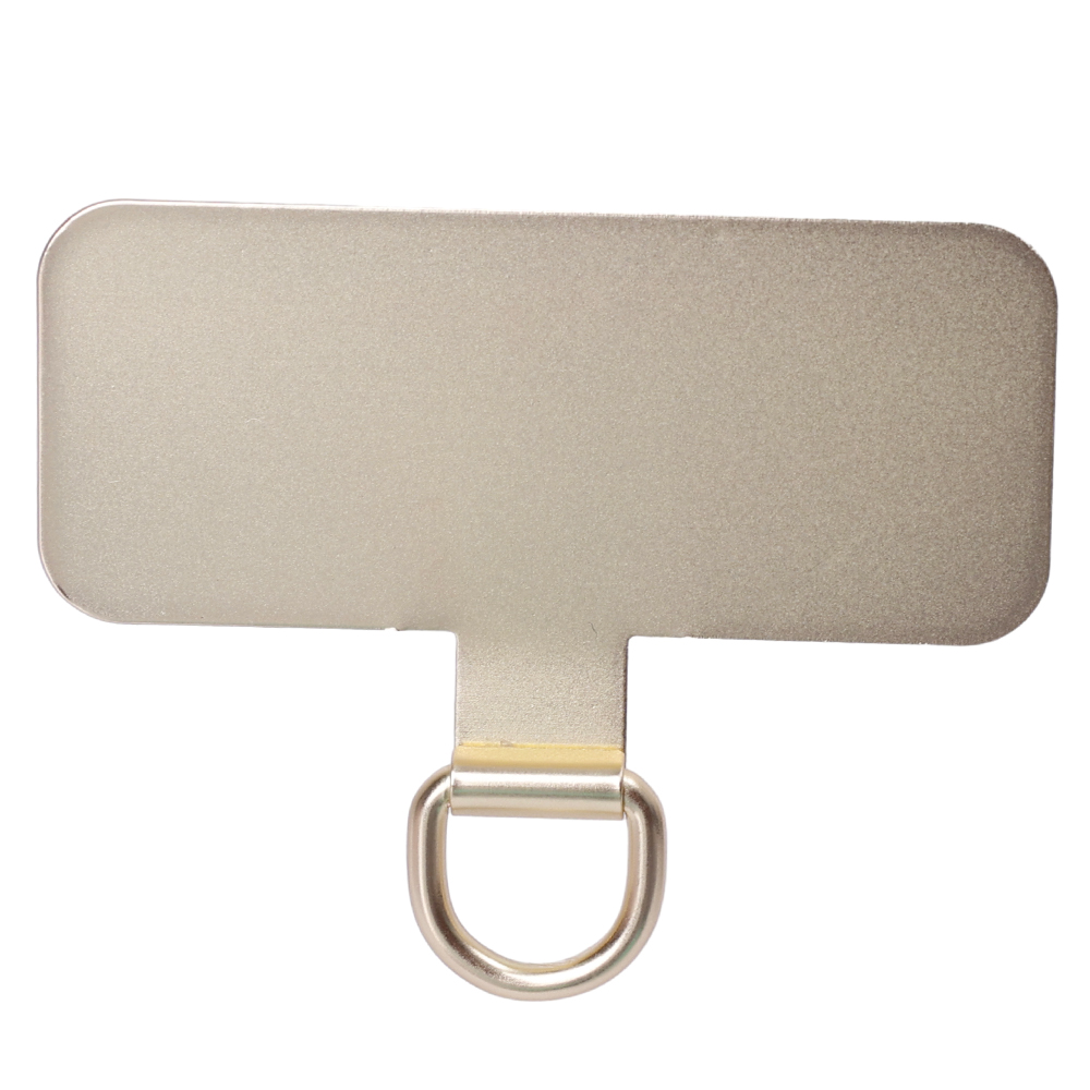 4/1PCS Metal Mobile Phone Lanyard Patch Universal Stainless Steel Card Ultra Thin Anti Lost Smartphones Hanging Rope Tab Clips: Silver / Gray