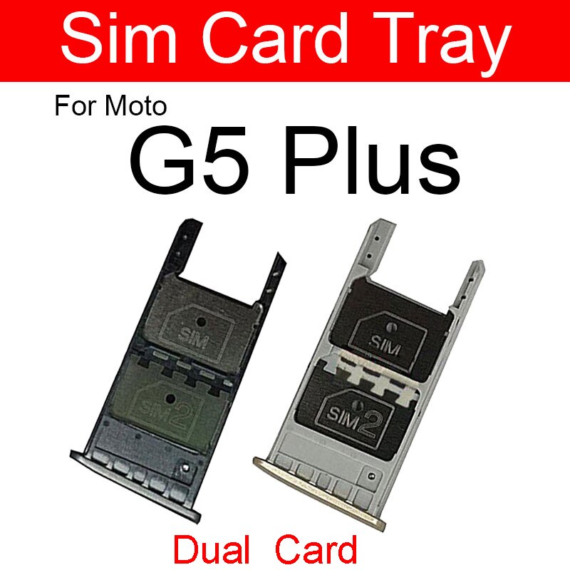 Sim Kaart Lade Houder Voor Motorola Moto G5 G Plus (5th Gen) XT1863 XT1684 XT1685 XT1687 Micro Reader Card Slot Onderdelen Reparatie