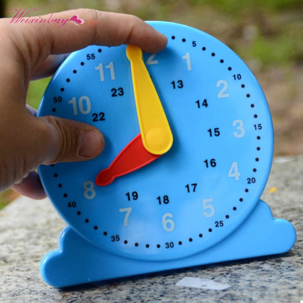 Learn to Tell Time Digital Clock Model Teaching Aids Kids Baby Early Learning Intelligence Toys Xmas