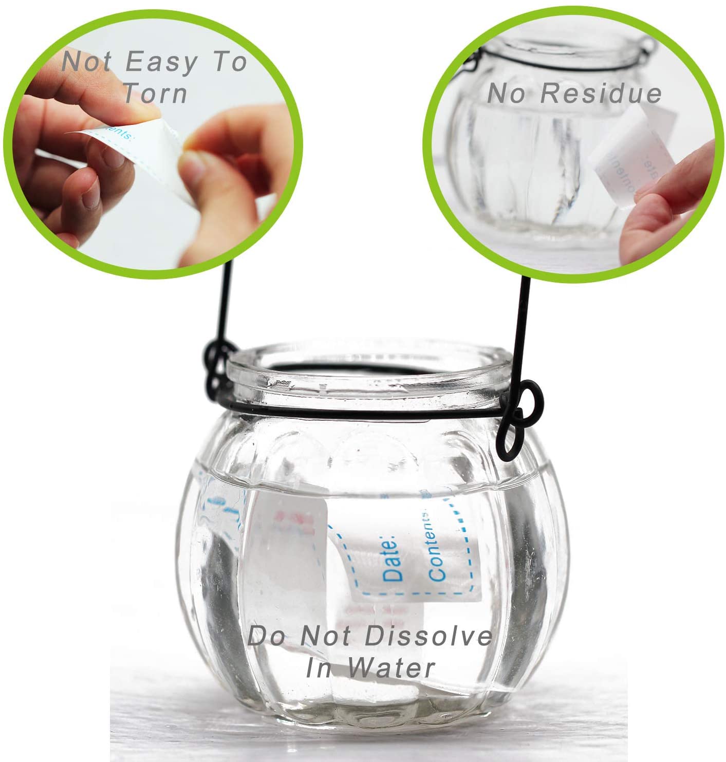 125pcs Freezer Food Label Self-Adhesive Date Label Food Storage Sticker Removable Refrigerator Label Waterproof Writable Sticker