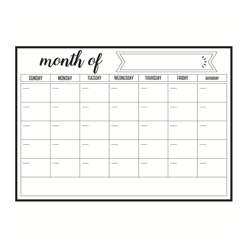 Nordique magnétique effaçable à sec calendrier hebdomadaire résistant réfrigérateur tableau blanc planificateur feuille cuisine réfrigérateur tableau blanc rappel: 07 Monthly