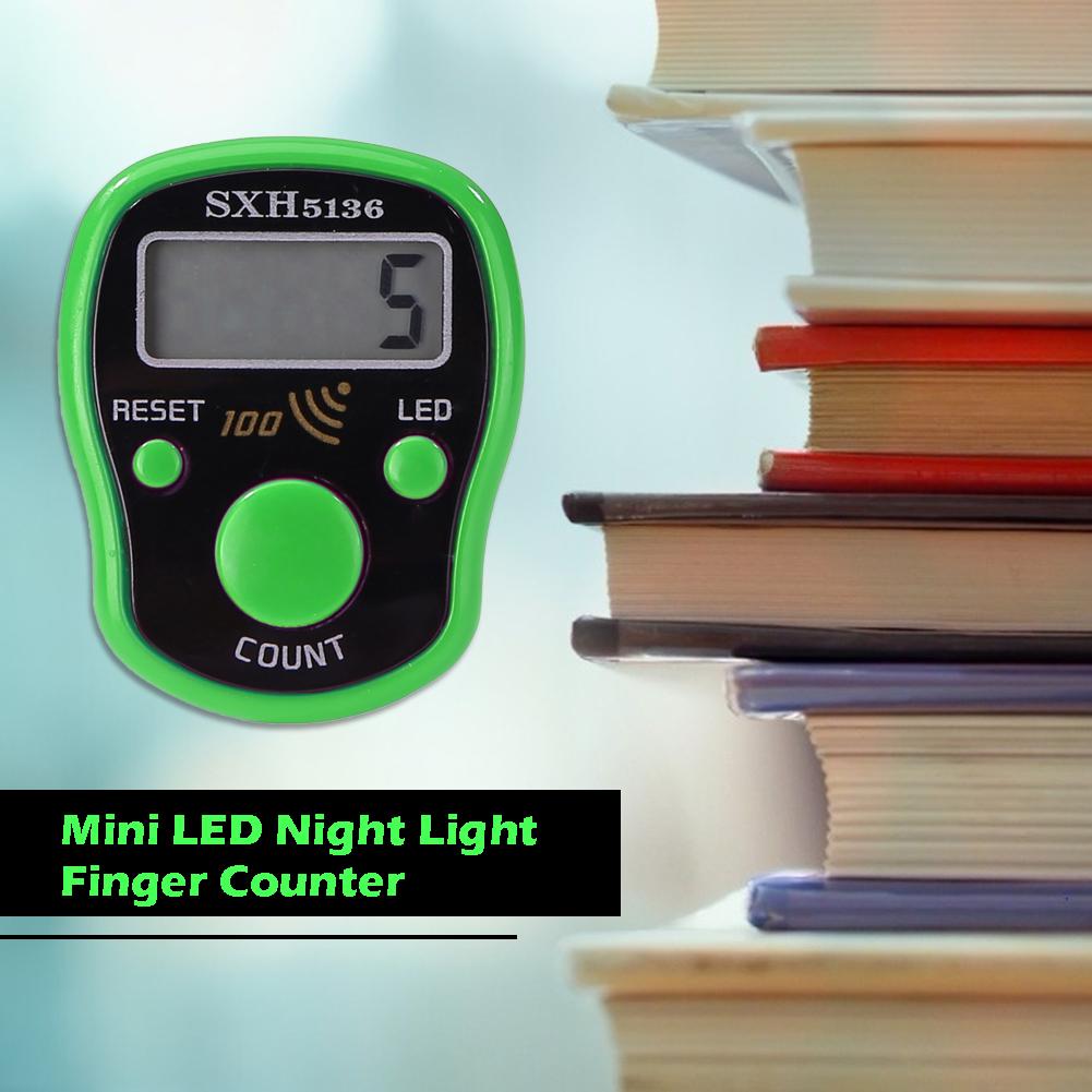 Mini 0-99999 LCD affichage alarme compteur LED lumineux veilleuse affichage électronique compteur de comptage pour coudre le compteur de doigt